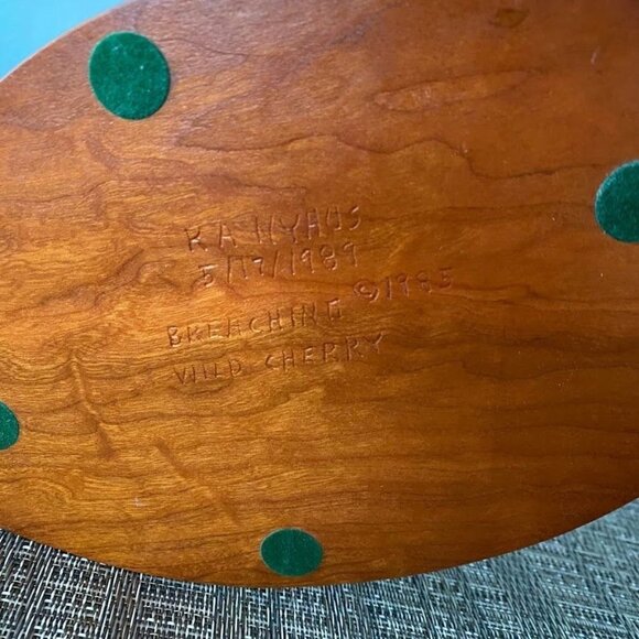 K.A. Nyhus Woodcrafts Whale Wild Cherry Wood Carving Sculpture Decor - Picture 5 of 7